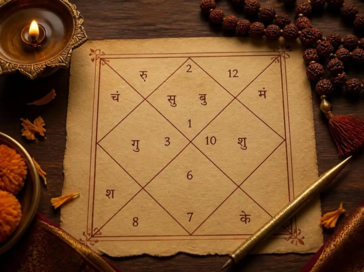 Kundli study illustration